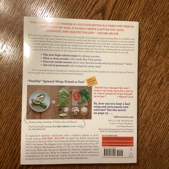 Nutri Ninja Eat to Lose Eat to Win Book by America's Nutritionist Rachel Beller - Picture 2 of 7